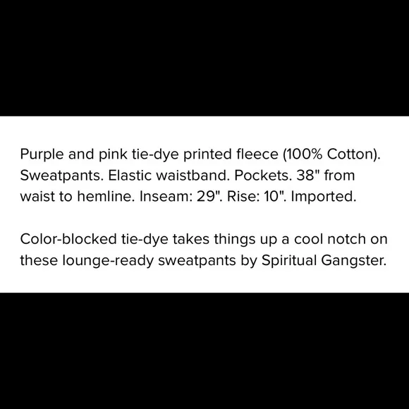 Spiritual Gangster Laguna Sweatpant in Tri Desert Tie Dye - Picture 10 of 11